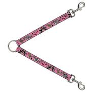 Dog Leash Splitter Lucky CLOSE-UP Pink