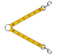 Dog Leash Splitter New Mexico Flag Yellow/Red