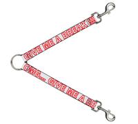 Dog Leash Splitter OMG…GIVE ME A BREAK White/Red