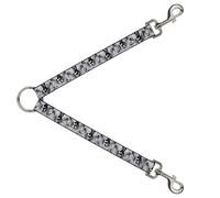 Dog Leash Splitter Peace w/Wings Gray