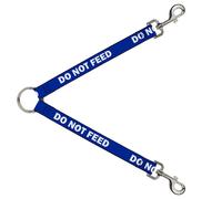Dog Leash Splitter Pet Quote DO NOT FEED Navy/White