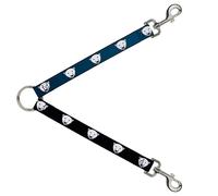 Dog Leash Splitter Polar Bear Repeat Black/Blue Fade