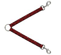 Dog Leash Splitter Rising Sun Red/Black