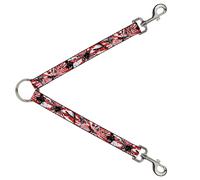 Dog Leash Splitter Rising Sun White/Red