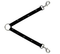 Dog Leash Splitter Shining Stars Black/White