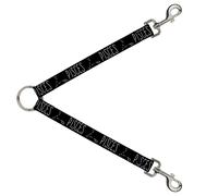 Dog Leash Splitter Zodiac PISCES/Constellation Black/White