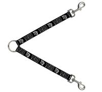 Dog Leash Splitter Zodiac VIRGO/Symbol Black/White
