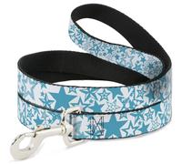 Dog Leash Stargazer White/Blue WIDE 1.5"