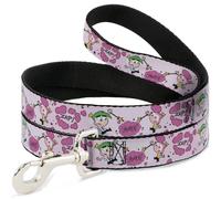 Dog Leash The Fairly OddParents Cosmo and Wanda Wish Poses Pink
