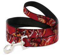 Dog Leash The Flash 2023 2-Poses Close-Up Reds