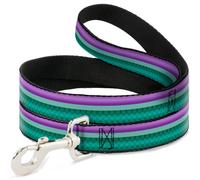 Dog Leash THE LITTLE MERMAID Stripe Purple/Green/Gold/White
