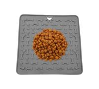 Dog Licking Mat, Cat Food Pad, Puppy Training Tool, 7,4 x 7,4 Inch Silicone Design, Slow Feeding Textured, Easy-to-Clean Material, For Boredom Relief Treat Time Enrichment Home Use