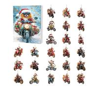 Dog Lover Christmas Advent 2025, Dog Ornaments Countdown Calendar, 24 Days Acrylic Holiday Decor for Home Christmas Tree Car Rearview Mirror Backpack Vacation Kids Adults Party Favors