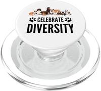 Dog Lover - Festeggia la diversità nei cani - divertente slogan per cani PopSockets PopGrip per MagSafe