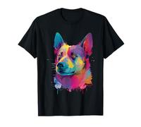 Dog Lover - Fiori di cane sorridente australiano Maglietta