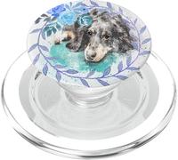 Dog Lover Gifts Weiner Dogs Gift Floral Pattern Dachshund PopSockets PopGrip per MagSafe