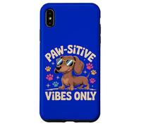 Dog Lover Paw-sitive Vibes Only Cool Bassotto Custodia per iPhone XS Max