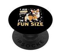 Dog Lovers Cute I'm Not Short I'm Fun Size Funny Corgi PopSockets PopGrip Adesivo