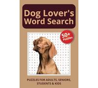 Dog Lover's Word Search: Word Searches with Easy to Read Print about Dogs, Puppies, Dog Breeds and more | 6x9 inches, 110 pages | 50+ Puzzles .. Gift for Vacations, Holidays, and Travel