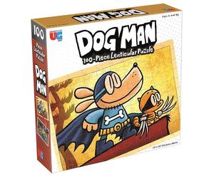 Dog Man Avventure Puzzle In Legno Lenticolare Da 100 Pezzi