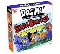 University Games 33846 Dog Man Supa Buddies 100 Piece Lenticular Jigsaw Puzzle,