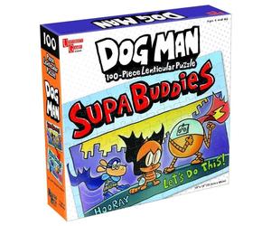 Dog Man Supa Buddies Puzzle In Lenticolare Da 100 Pezzi