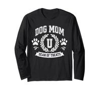 Dog Mom U Funny Puppy Proprietario Festa della Mamma Decano dei dolcetti Maglia a Manica