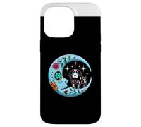 Dog & Moon Sugar Skull Dia de Los Muertos Day Of Dead Funny Custodia per iPhone 14 Pro Max