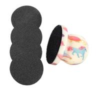 Dog Nail Filer - Wood ABS 6x5.8cm | Puppy Nail File Grinder, Dog Nails Trimmer With 4 Replaceable Discs Ergonomic Claw Grooming Tool | For Grooming Trimming Grinding Home Pet Shop Gentle Claw Care