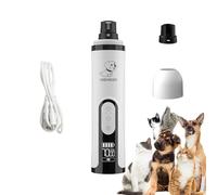 Dog Nail Grinder | Electric Pet Nail Grinder | USB Charging Dog Nail Grinder | Quiet Dog Nail Grinder | Dog Nail Grinder With LED Lights Safe & Gentle For All Pets ABS For Large Medium Small Dogs Cats