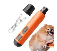 Dog Nail Grinder, Electric Puppy Paw Clippers, 5-Speed Quiet Rechargeable Pet Nail Trimmer, 7.09x1.38x1.18inches Low-Noise Grooming Tool for Large, Medium, and Small Dogs