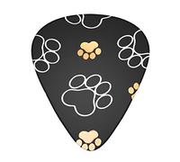 Dog Paw Prints Plettri per chitarra - Accessori per chitarra - Plettri per chitarra acustica Chitarra elettrica Basso per uomo donna Chitarrista professionista musicisti e principianti