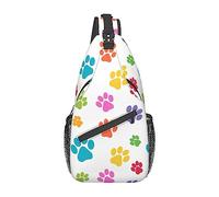 Dog Paw Prints Uomo Donna Borsa A Tracolla Piccolo Borsello Tracolla Regolabile Borsas A Spalla Per Lavoro Ciclismo Sportivo Outdoor