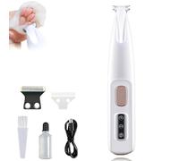 Dog Paw Trimmer, 3 in 1 Electric Trimmers Rechargeable Waterproof with LED Light, Low Noise Rechargeable Dog Clippers, Waterproof for Dogs Cats Pet Paws Ears Rump Face (1PCS)