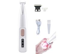 Dog Paw Trimmer, Paw Trimmer for Dog, 3 in 1 Electric for Grooming with Led Light, Low Noise Pet for Paws Eyes Ears Face Rump