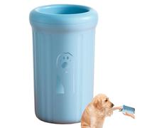 Dog Paw Washer, Pet Muddy Foot Cleaning Cup 8,5 x 8,5 x 15 cm, portatile morbido Bristle & Detachable Paw Washer for Small/Medium/Large Breeds, Daily Grooming, Post-Walk