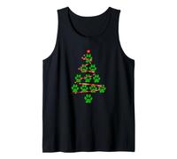Dog Paws Print Christmas Tree for Dog Lovers Canotta