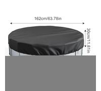 Dog Pool Cover, Round Pet Pool Protector, Polyester Material, Dustproof Sunproof Outdoor Cover for Garden Beach Deck Balcony Park Trampoline Guard for Kids Adults and Pets, 182x30cm