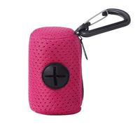 Dog Poop Bag Holder, Mesh Fabric Waste Bag, Leash Attachment Pouch, chiusura lampo, gancio compatto, adatto per outdoor, allenamento, corsa, hiking