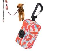 Dog Poop Bag Holder, Storage Bag Dog Bag Dispenser, Poo Bag Holder, Pet Waste Bag Dispenser with Carabiner, Dog Poop Holder for Travel, Walking & Outdoor, Convenient and Portable Poop Bag Holder