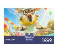 Dog Puzzle 1000 Pezzi Cute Pet - Gioco Emozionante Serale, Materiale Premium, Ideazione Calma E Creativa - 70x50cm/1000pcs