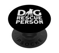 Dog Rescue Person - Rifugio per animali attivista per i diritti degli animali PopSockets PopGrip Adesivo