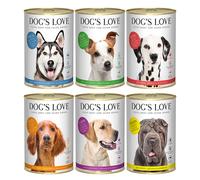 Dog´s Love Adult 6 x 400 g Alimento umido per cane - Mix: Manzo, Agnello, Pollo, Selvaggina, Pesce, Tacchino