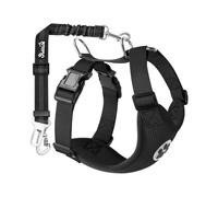Dog Seat Belt Harness for Car, Dog Car Harness Adjustable Mesh Breathable & Dog Seatbelt Safety Tether with Elastic Bungee for Small Medium Large Pet