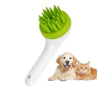 Dog Shampoo Brush, Puppy Scalp Exfoliator Massager, 7,48 x 2,95 x 3,54 pollici Adorable Long Handle Press Shampoo Brushes and Scrubber, Grooming Soothing Brush for Dogs Cats