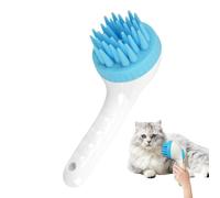 Dog Shampoo Brush, Puppy Scalp Exfoliator Massager, 7,48 x 2,95 x 3,54 pollici Adorable Long Handle Press Shampoo Brushes and Scrubber, Grooming Soothing Brush for Dogs Cats