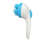 Dog Shampoo Brush, Puppy Scalp Exfoliator Massager, Long Handle Press Scrubber, Grooming Tool for Dogs and Cats, Soothing Bath Brush, Pet Care Essentials, 7.48x2.95x3.54 inches