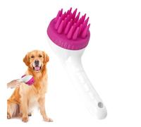 Dog Shampoo Brush, Puppy Scalp Exfoliator Massager, Long Handle Press Scrubber, Grooming Tool for Dogs and Cats, Soothing Bath Brush, Pet Care Essentials, 7.48x2.95x3.54 inches