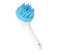 Dog Shampoo Brush with Long Handle, Puppy Scalp Exfoliator Massager, 7,48 x 2,95 x 3,54 Inches Convenient Press Shampoo Scrubber for Dogs, Gatti Grooming, Bathing and Soothing
