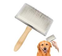 Dog Shedding Brush, Pet Deshedder Comb with Undercoat Rake and Dematting Edge, Effective Hair Remover Grooming Tool, Ideal Moisturizer Cleaning Solution for Short & Long Haired Pets